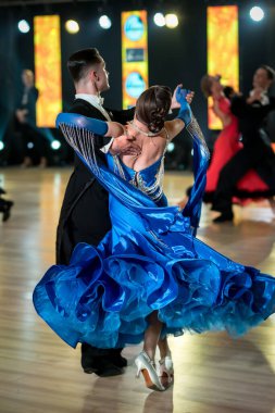 26.03.2022, Szczecin, Polonya Balo Salonu Turnuvası: Dans pistinde çifte standart dans