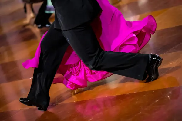 2022 Szczecin Poland Ballroom Tornament Couple Dancing Standard Dance Dancefloor — Stock Photo, Image