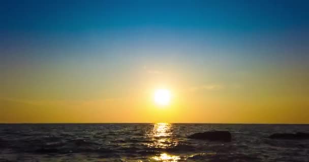 Sunset Sea Timelapse Sunset Sky Time Lapse Clip — Stock video