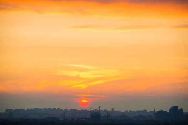 Західне Небо Хмарами Заходу Сонця Заході Сонця Небо — стокове фото