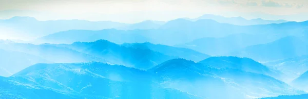 Montañas Azules Paisaje Paisaje Montaña Panorama —  Fotos de Stock