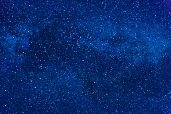 Cielo Nocturno Azul Oscuro Con Muchas Estrellas Fondo Vía Láctea — Foto de Stock