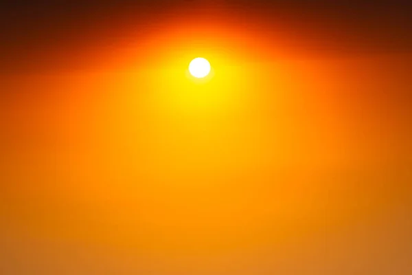 Zonsondergang Hemel Heldere Zonsondergang Hemel Zonder Wolken Zon Zon Stralen — Stockfoto