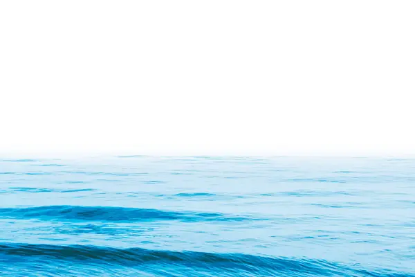Kék Tenger Víz Design Elszigetelt Fehér Háttér Stock Kép