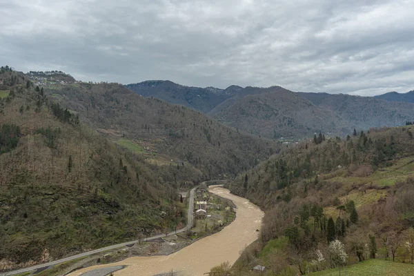 Mountain River Adaja Georgian Region Spring Time — Stock Photo, Image