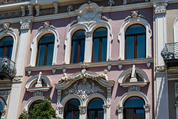 Architektura Starého Tbilisi Letním Období — Stock fotografie