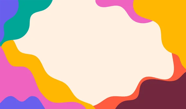 カラフルな抽象夏の背景 ポスター バナー 夏の販売 夏の楽しいコンセプトデザインプロモーションデザイン ベクターイラスト — ストックベクタ