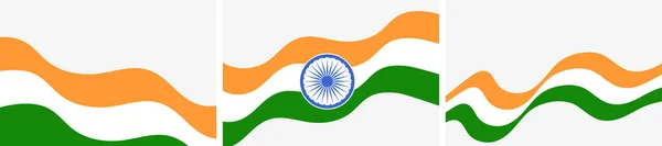 Indie Dzień Niepodległości Abstrakcyjne Tła Banery Plakat Kartka Życzeniami Rok — Wektor stockowy