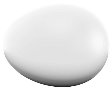 Egg isolated - 3d rendering
