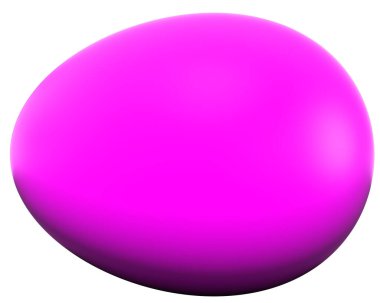 Egg isolated - 3d rendering