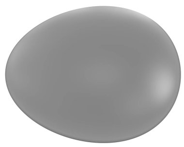 Egg isolated - 3d rendering