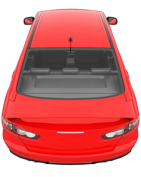 Car Isolated Transparent Glass Rendering — Stock Photo, Image