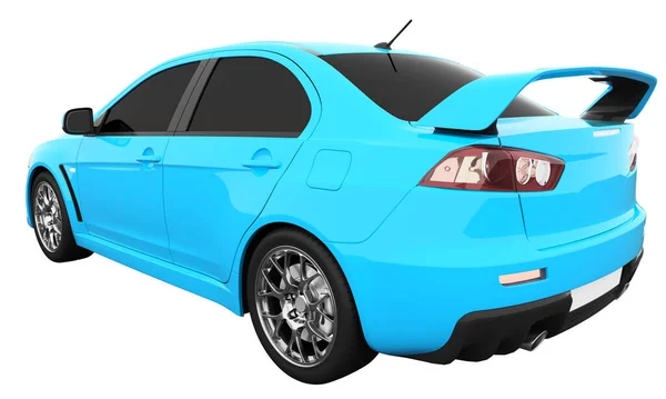 Car Isolated Tinted Glass Rendering — Foto Stock