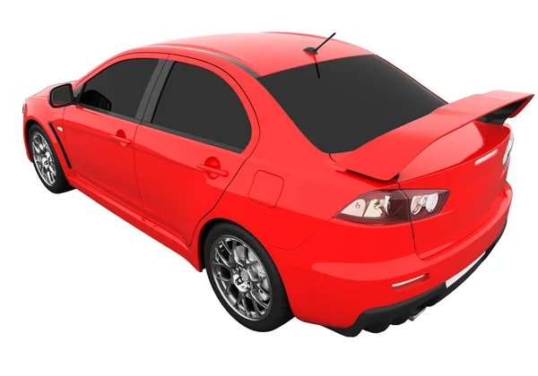 Car Isolated Tinted Glass Rendering — 스톡 사진