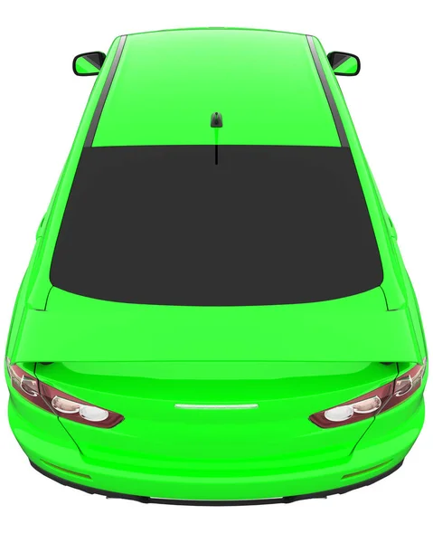 Car isolated - tinted glass - 3d rendering