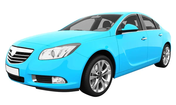 Car Isolated Transparent Glass Rendering — Foto Stock