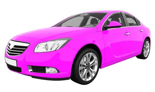 Car Isolated Transparent Glass Rendering — Foto Stock