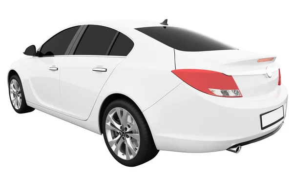 Car Isolated Tinted Glass Rendering — Foto Stock