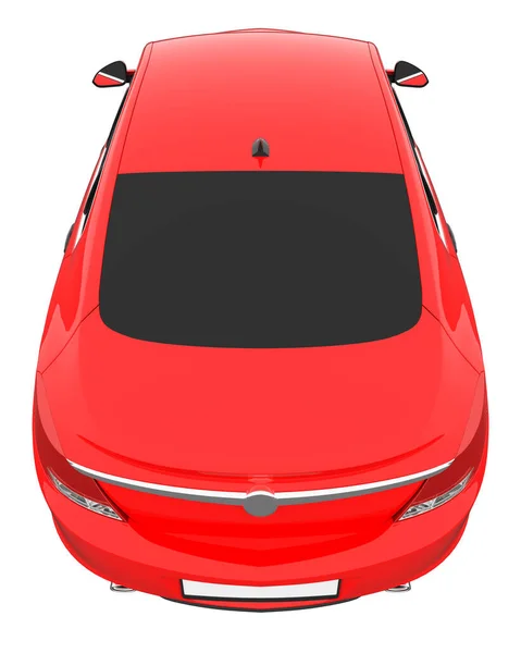 Car isolated, tinted glass - 3d rendering