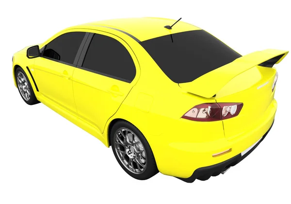 Car Isolated Tinted Glass Rendering Photo De Stock