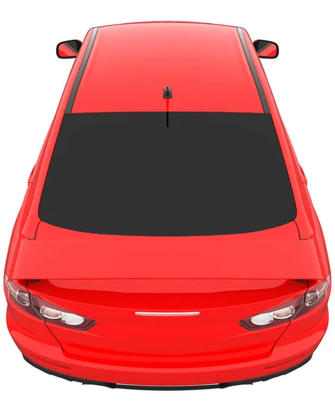 Car Isolated Tinted Glass Rendering Royalty Free Stock Photos