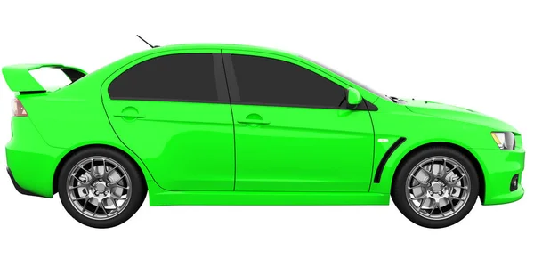 Απομονωμένο Αυτοκίνητο Χρωματισμένο Γυαλί Απόδοση Εικόνα Αρχείου