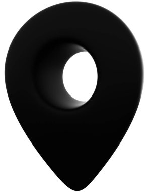 Pin isolated - 3d rendering