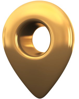 Pin isolated - 3d rendering