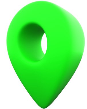 Pin isolated - 3d rendering