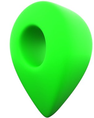 Pin isolated - 3d rendering