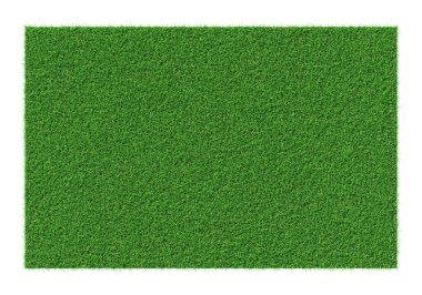 Grass shape - design element isolated - 3d rendering