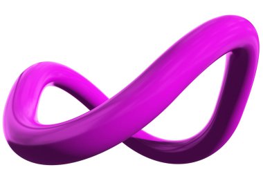Infinity 3d sign symbol isolated - 3d rendering
