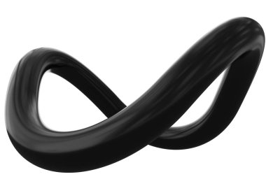 Infinity 3d sign symbol isolated - 3d rendering