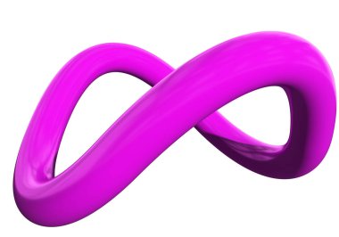 Infinity 3d sign symbol isolated - 3d rendering