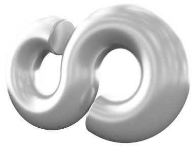 Infinity 3d sign symbol isolated - 3d rendering