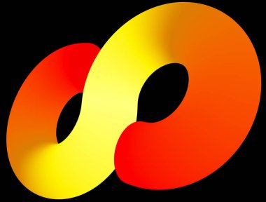 Infinity 3d sign symbol isolated - 3d rendering