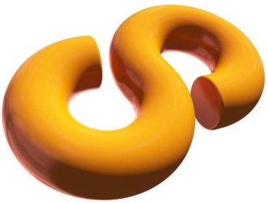 Infinity 3d sign symbol isolated - 3d rendering