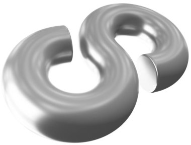 Infinity 3d sign symbol isolated - 3d rendering