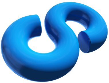 Infinity 3d sign symbol isolated - 3d rendering