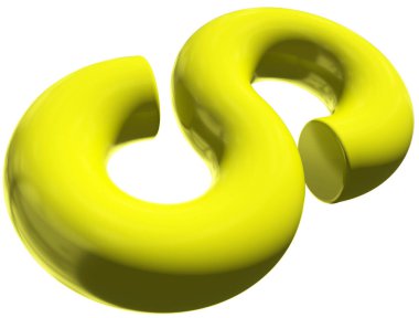 Infinity 3d sign symbol isolated - 3d rendering