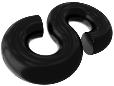 Infinity 3d sign symbol isolated - 3d rendering