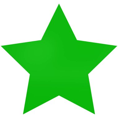 Star 3d - 5 point star - Christmas star isolated - 3d rendering