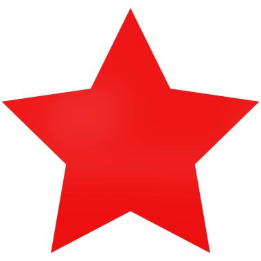 Star 3d - 5 point star - Christmas star isolated - 3d rendering