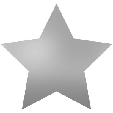 Star 3d - 5 point star - Christmas star isolated - 3d rendering