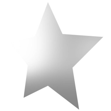 Star 3d - 5 point star - Christmas star isolated - 3d rendering