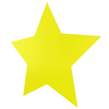 Star 3d - 5 point star - Christmas star isolated - 3d rendering