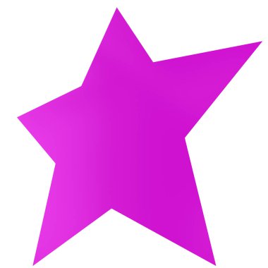 Star 3d - 5 point star - Christmas star isolated - 3d rendering