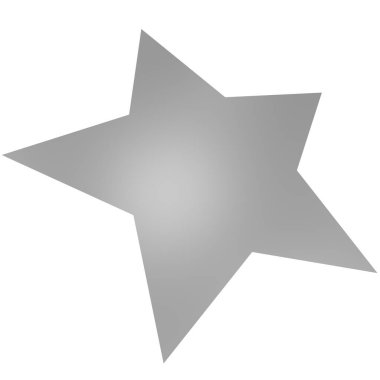 Star 3d - 5 point star - Christmas star isolated - 3d rendering