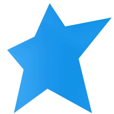 Star 3d - 5 point star - Christmas star isolated - 3d rendering