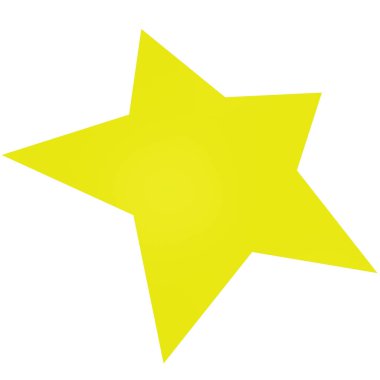 Star 3d - 5 point star - Christmas star isolated - 3d rendering